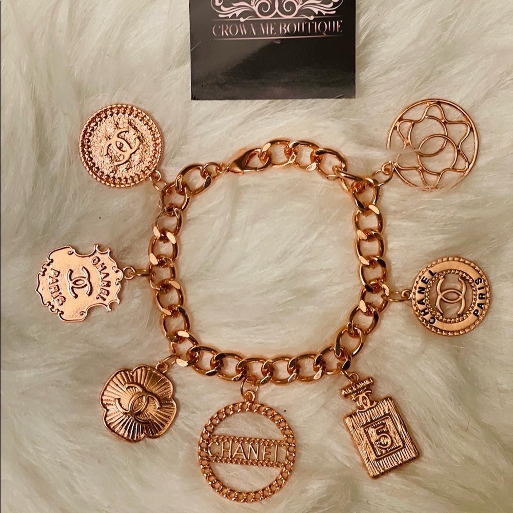 CC rose charm bracelet
